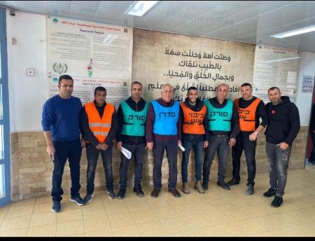 عرعرة النقب: مدرسة السلام الابتدائية تشارك في تمرين وهمي للوقاية من خطر الصواريخ. 